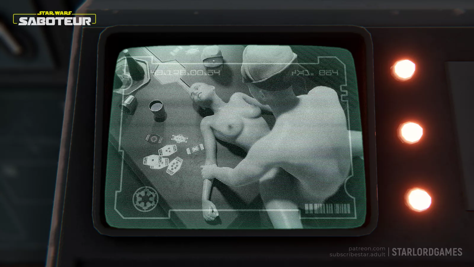 Using the surveillance system (StarLord Games) [Star Wars: Saboteur]. posted by StarLord_Games