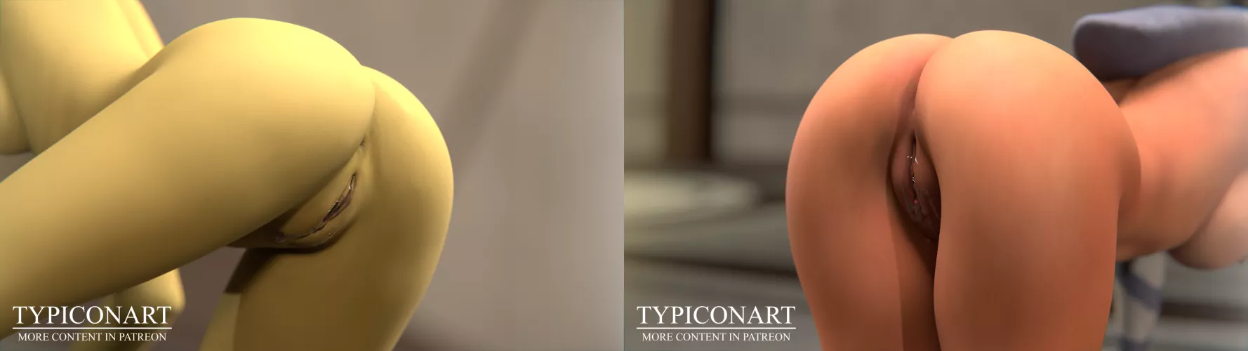 Which one of two asses do you like the most? (Typiconart) by Typiconart