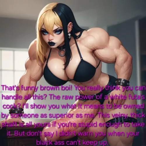 BWC Dommy Mommy. Are you stupid enough? [Art Generated by SHENNRU] by The_Niche_RP_Guy