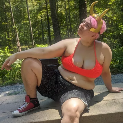 Can barely contain the girls  by Loki_Lust