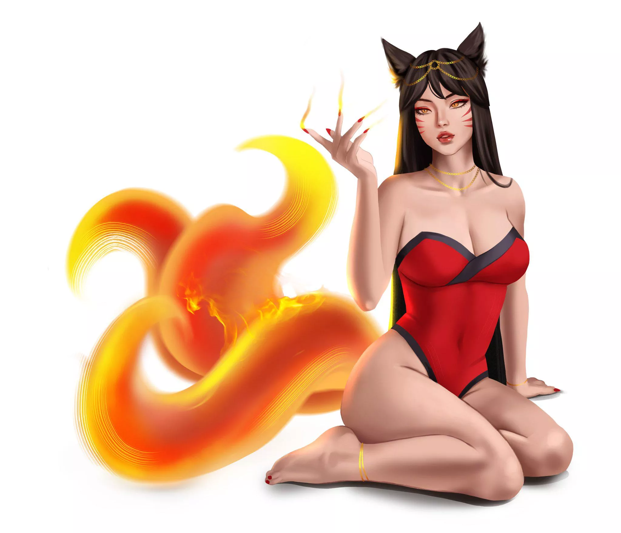 Foxfire Ahri. (Meowartt) posted by Short-Ad224