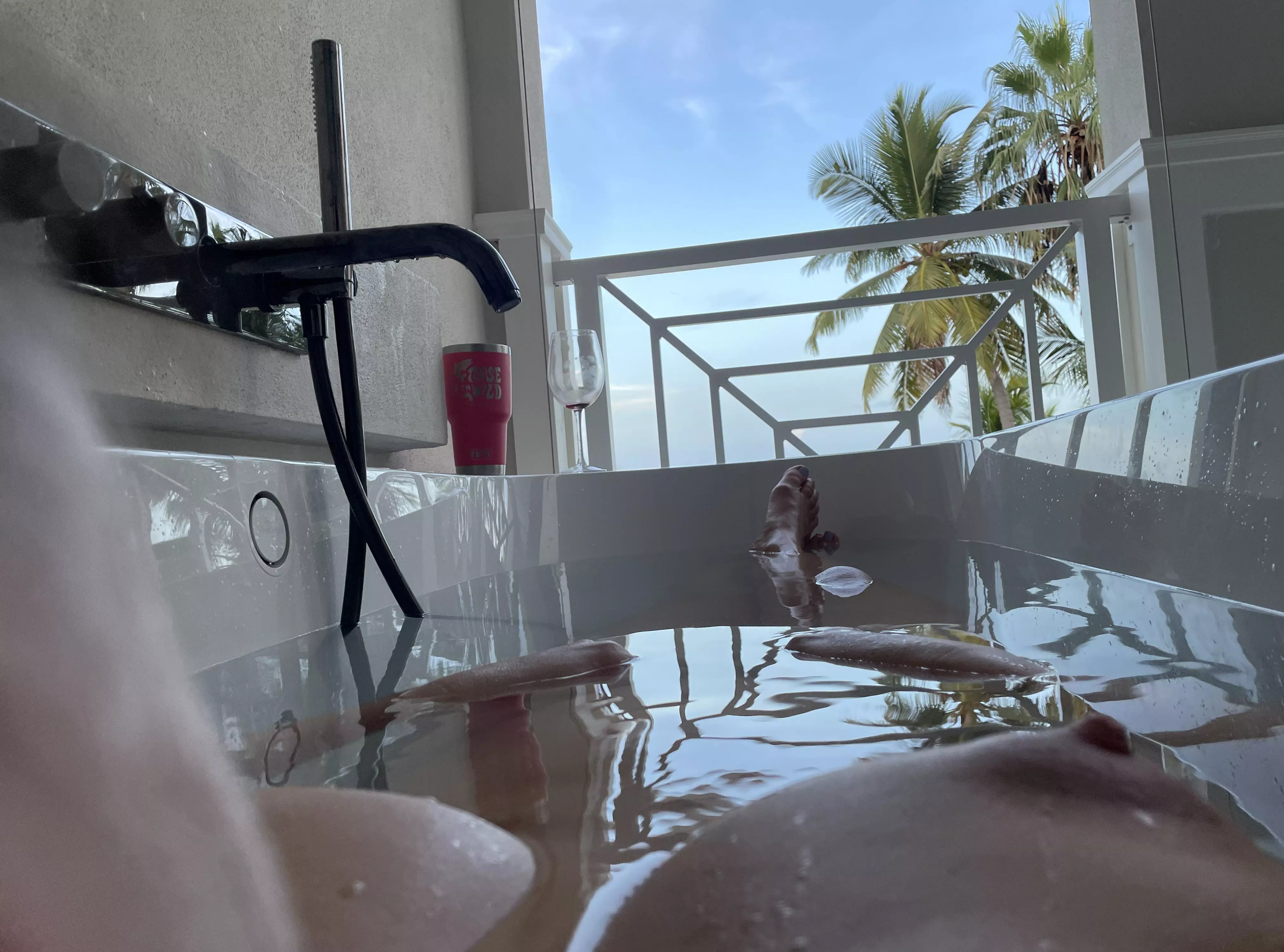 Love the people passing by the beach below  posted by Similar-Drop-88