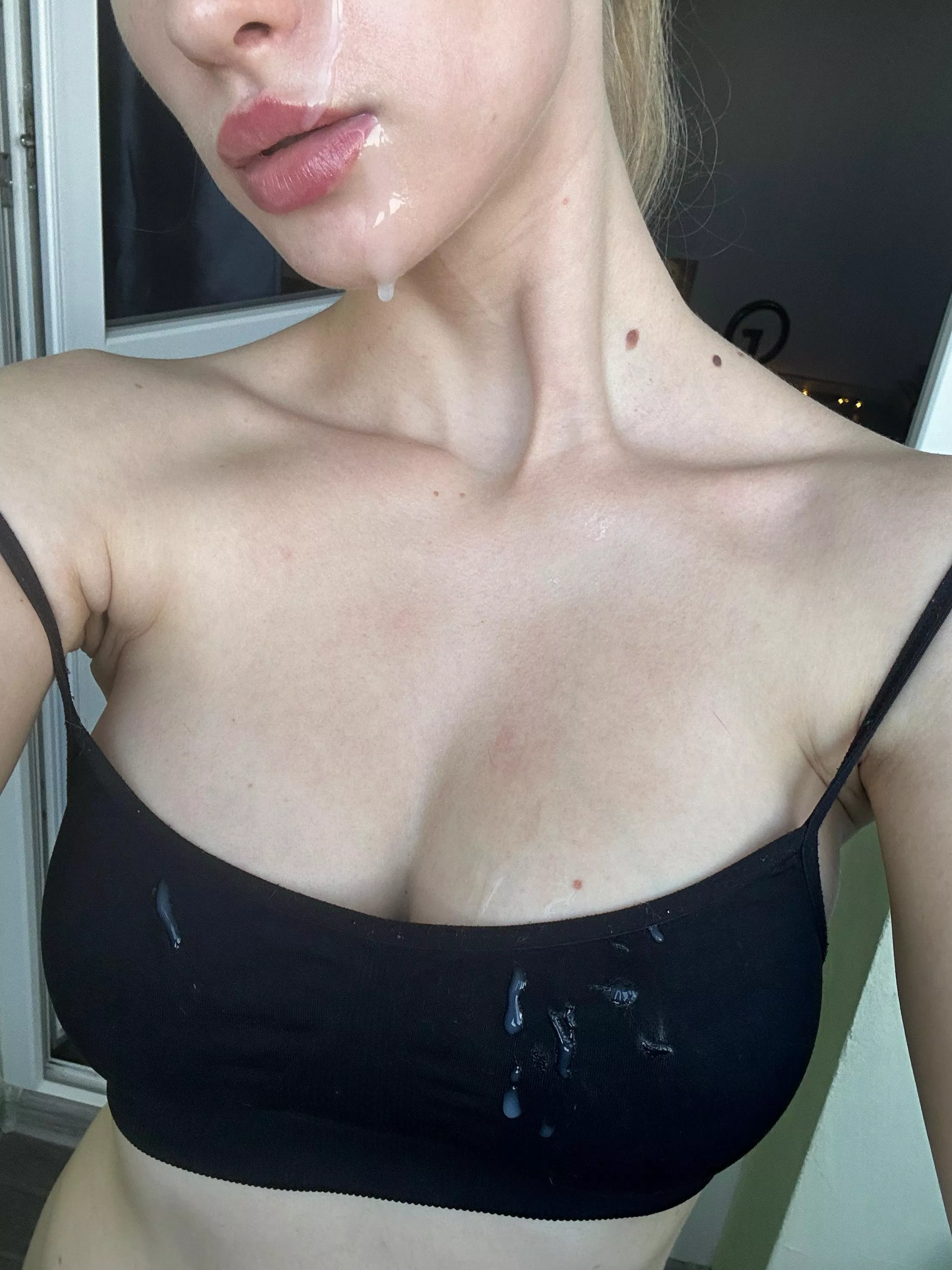 My body is a great place to cum nicely and I took a selfie with it posted by CherryBiscuitt
