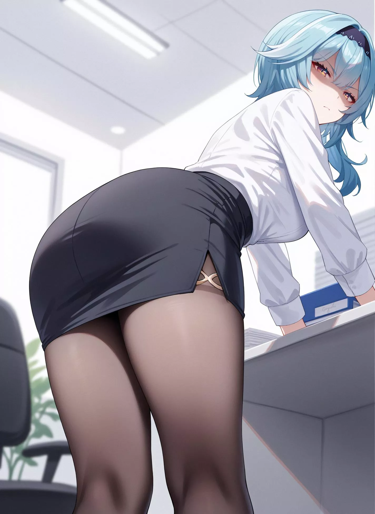 Office Lady Eula [Genshin Impact] posted by CheetahSperm18