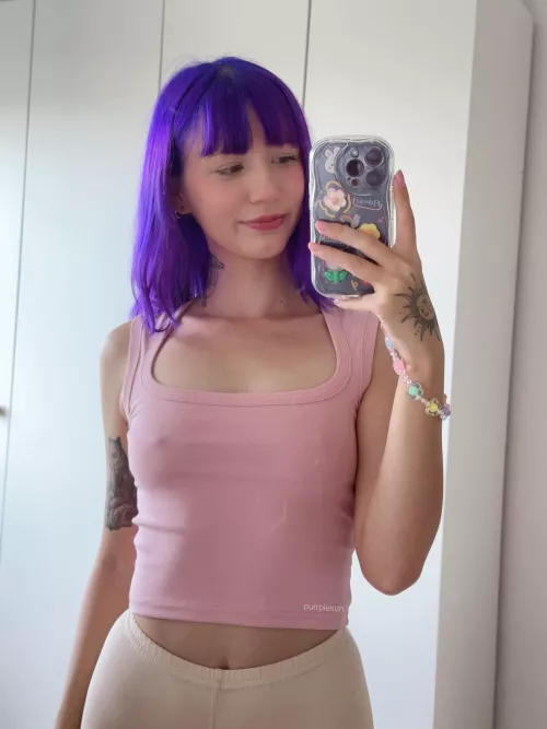 being braless is a lifestyle, hehe by purrplesun