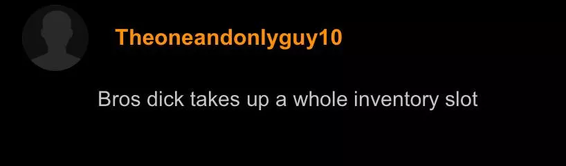 Bros dick takes up a whole inventory slot posted by npc_metropolice