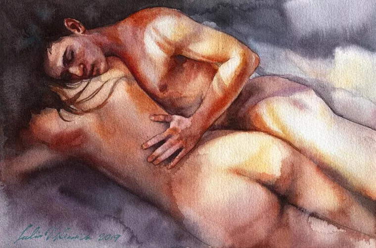 Just love episode, by me, watercolor on paper by jul_ustin