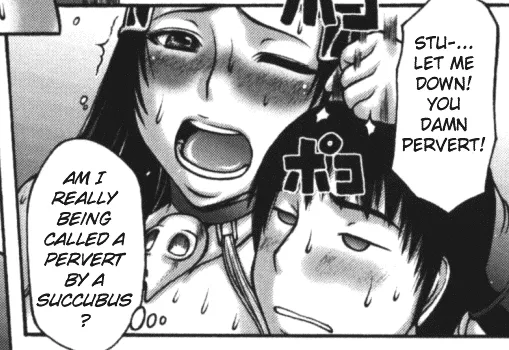 LF Mono Source,1girl,iboy, Stu-... let me down you damn pervert! am i really being called a pervert by a succubus? posted by GhostKrow