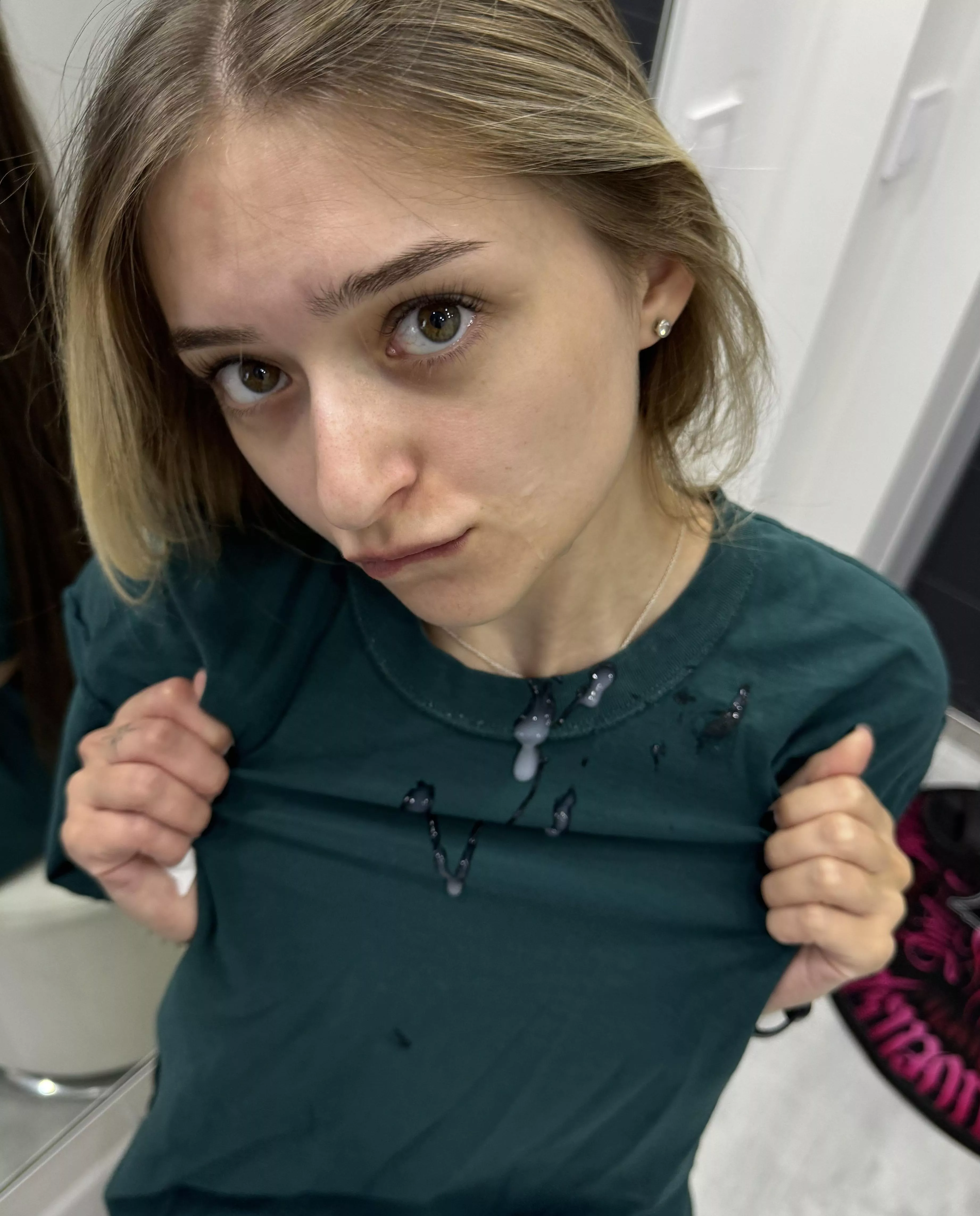 Now you have to fuck me for dirtying my favorite t-shirt posted by Slimedorion26