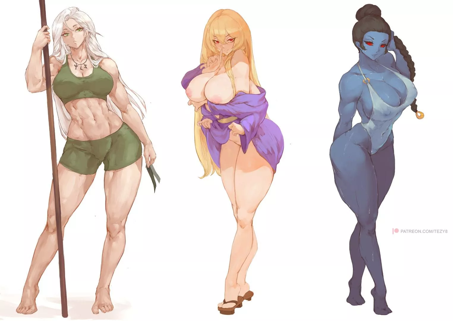 Pinup girls (Tezy8)[Original] posted by StarvingArtist2000