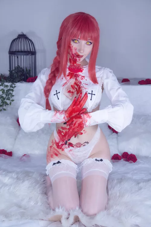 Shiroktsne as Makima  by Weird-Doughnut7002