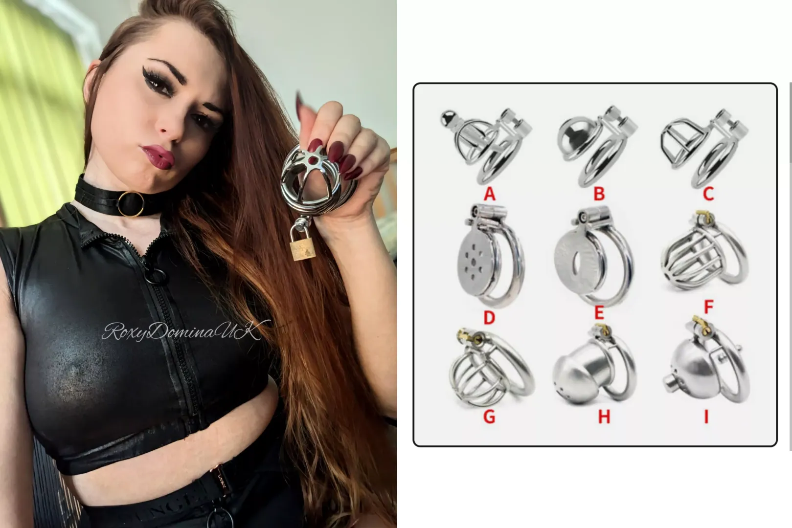 Tell me which cage you think will fit your Sissy clit the best & then tell me which one you truly deserve... by RoxyDominaUK
