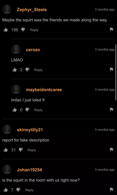 The Squirt That Never Came by unusualyardbird