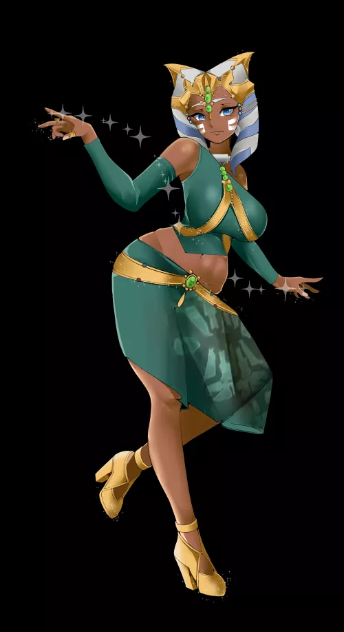 Ahsoka in her slave outfit (leonkunisagi) [star wars] by darkrobbe1