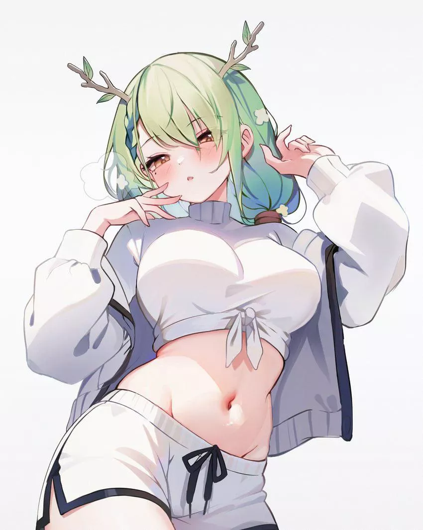 fauna midriff (koahri) [hololive] posted by ---cumslut---