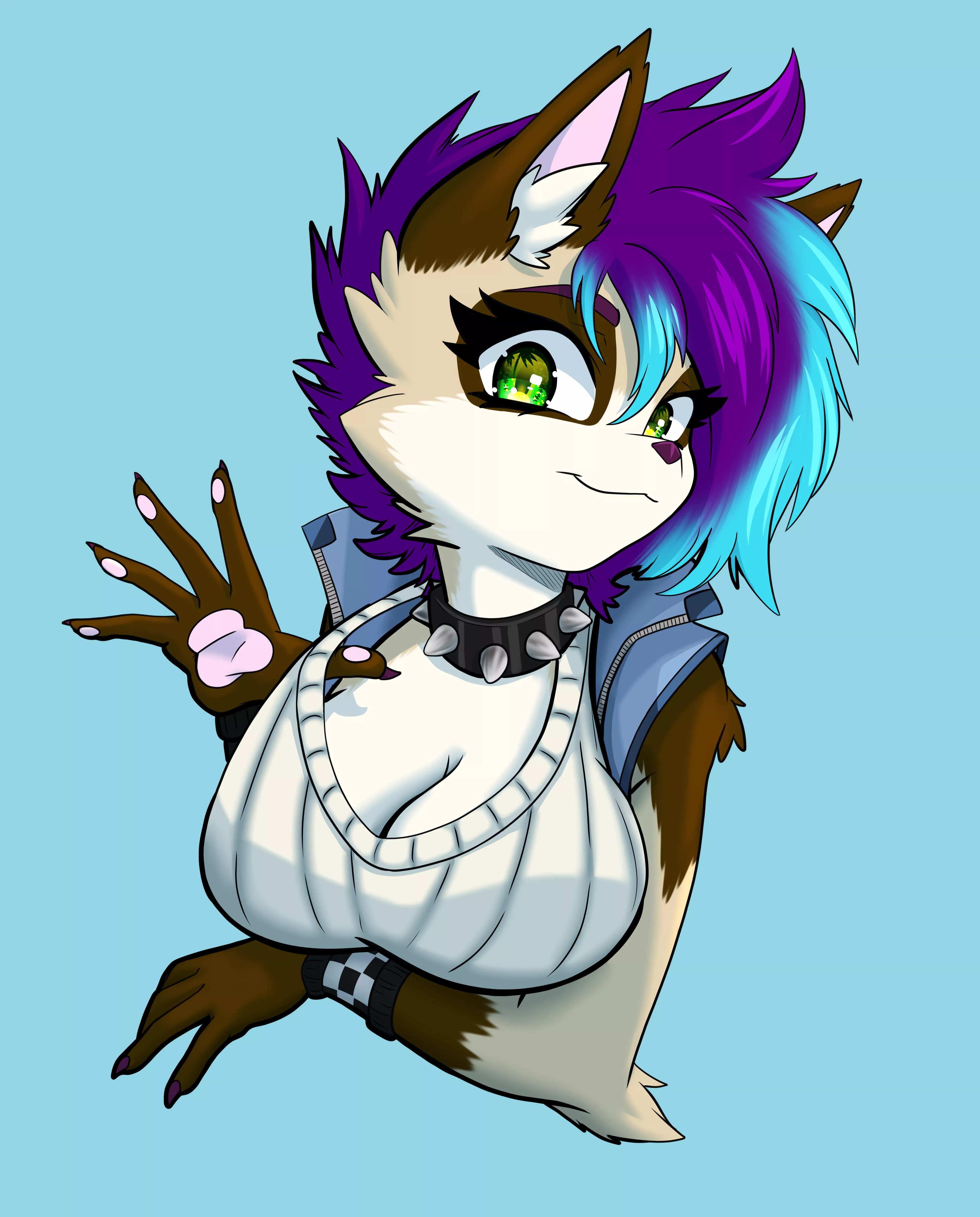 Nicole passing by and wishing you a good Friday and a good weekend ;) (Art by me, Commissions open) posted by Andy_fbr