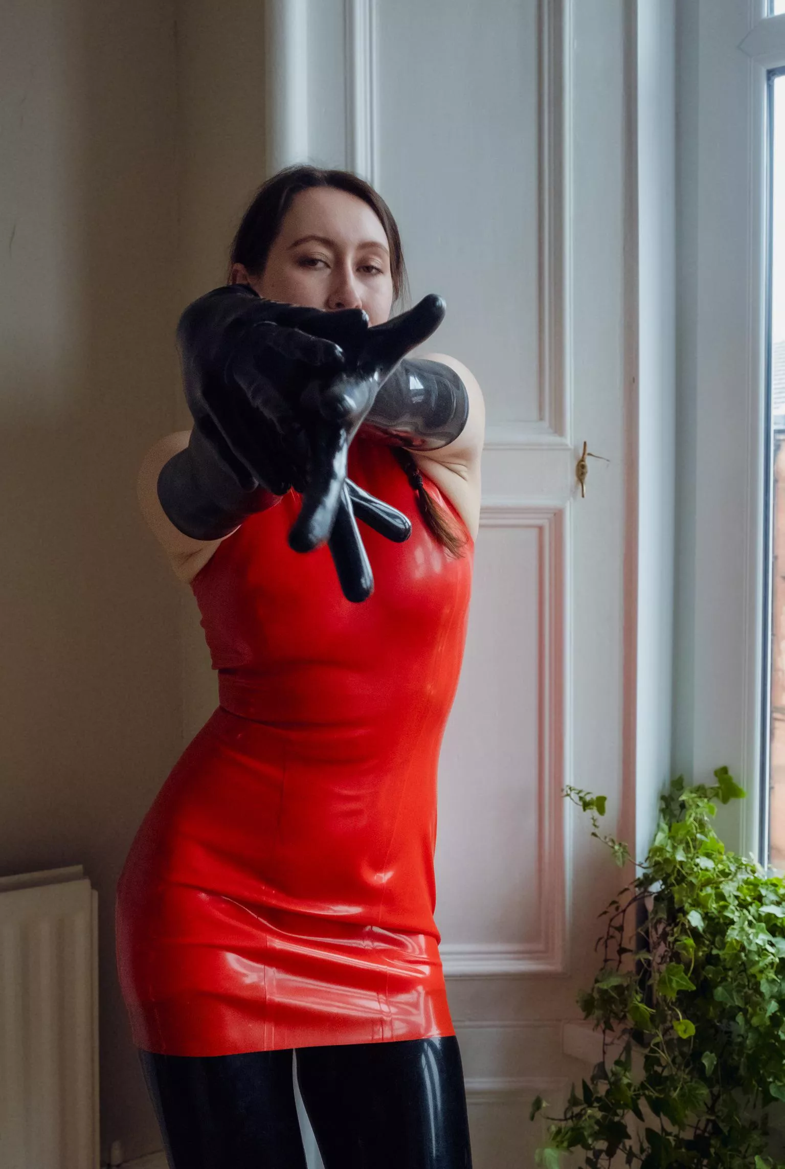 Nothing is more sexy than a red latex dress  posted by LATEXnCHILL
