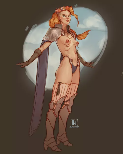OC Lady Knight by me / At your service !  by Iviillustrations