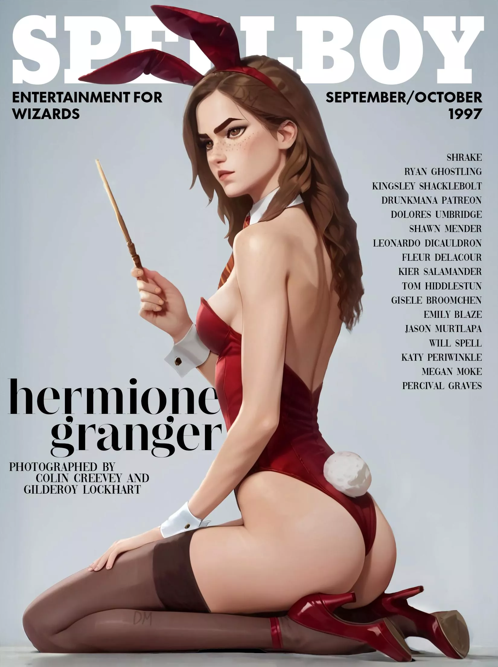Playboy Bunny Hermione (Drunkmana) posted by HeartsWereMeantToFly