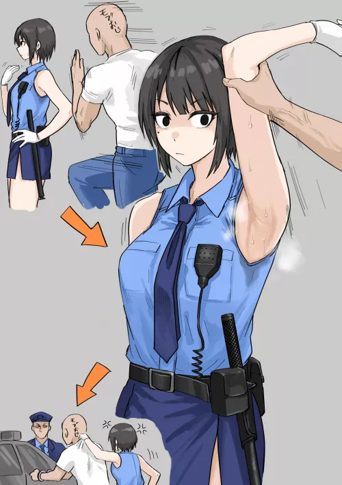 Policewoman, Sweaty by iNfECtEdgHOsT