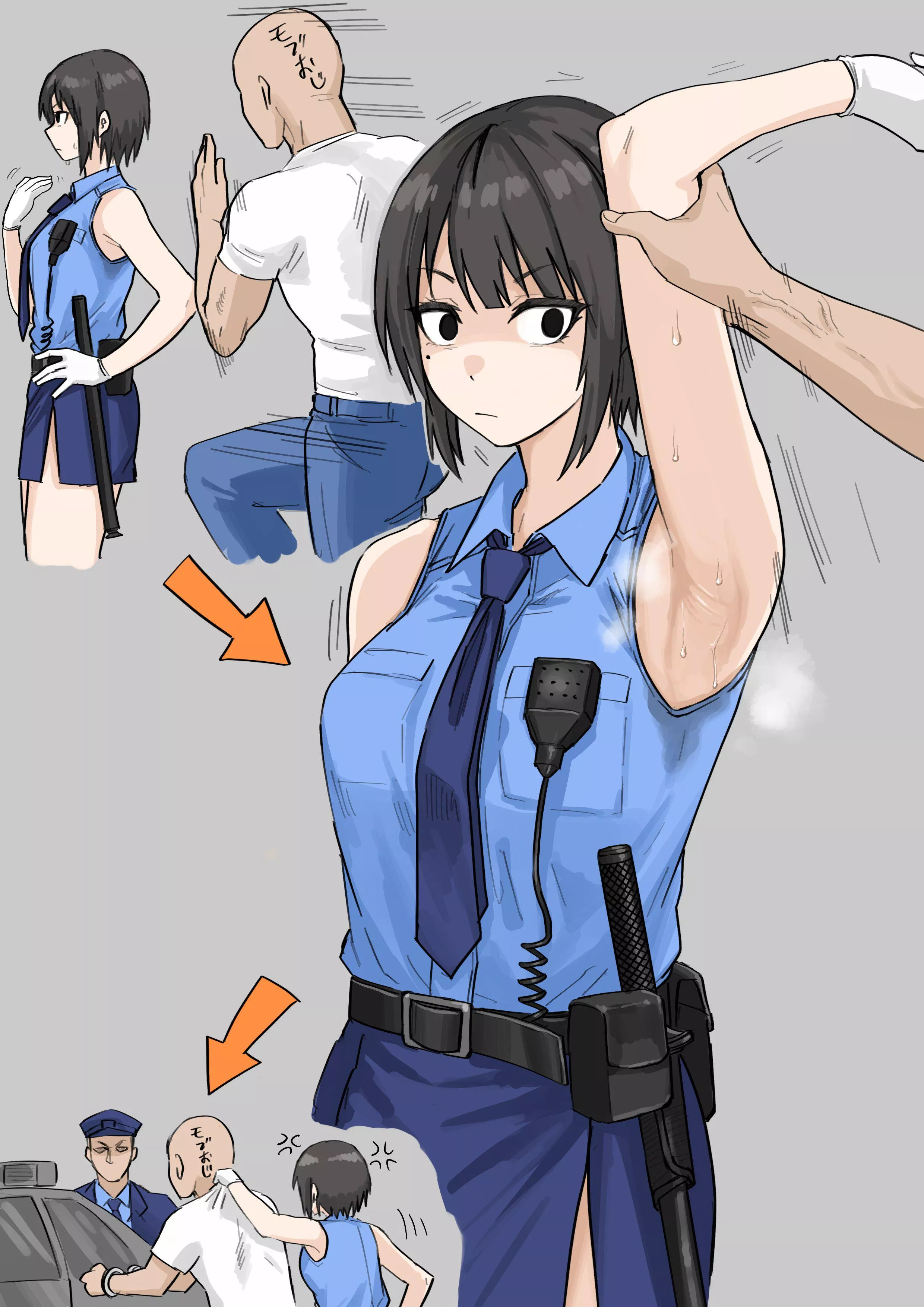 Policewoman, Sweaty posted by iNfECtEdgHOsT