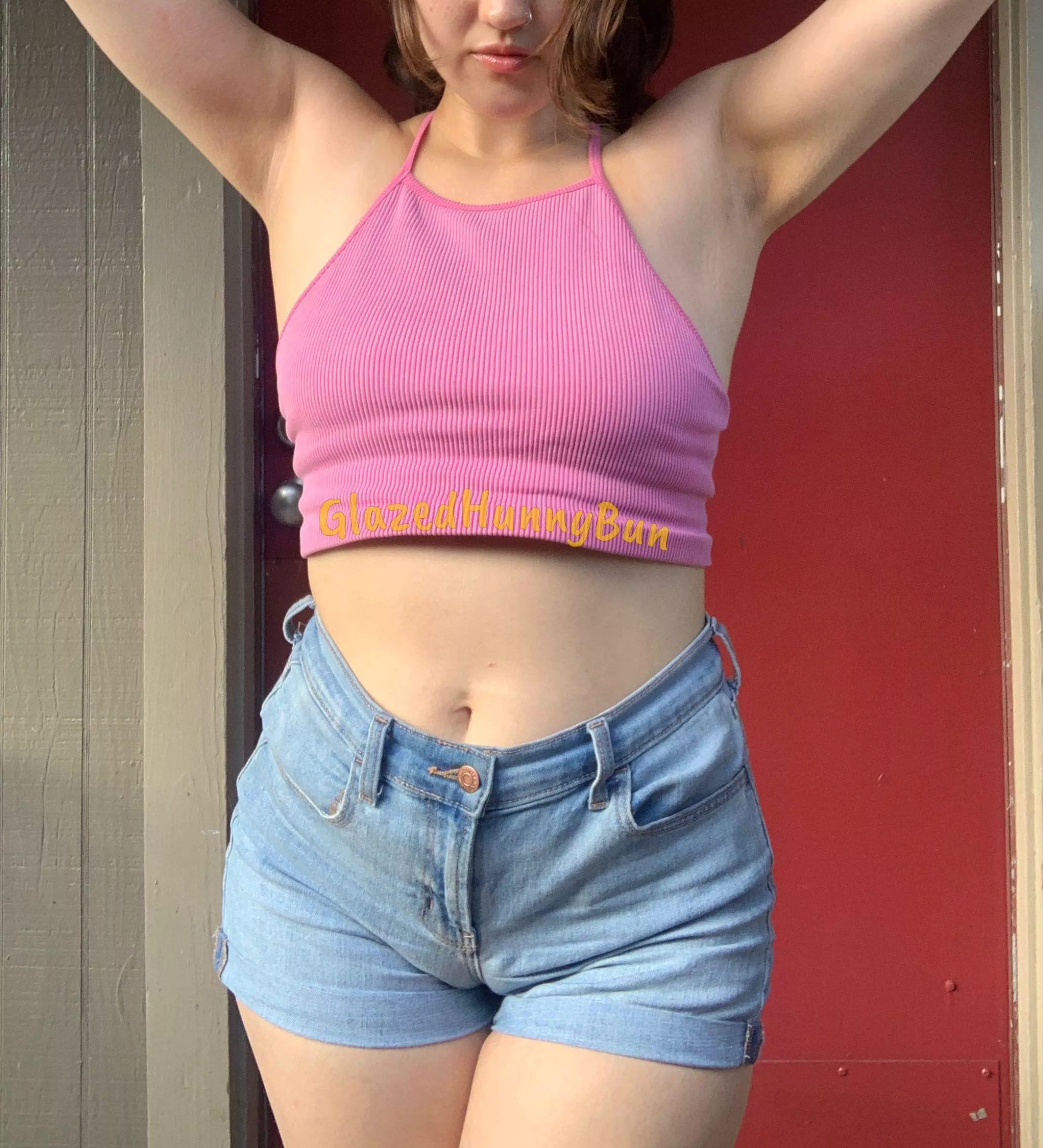 This is what happens when you don't wear panties under your shorts posted by GlazedHunnyBun