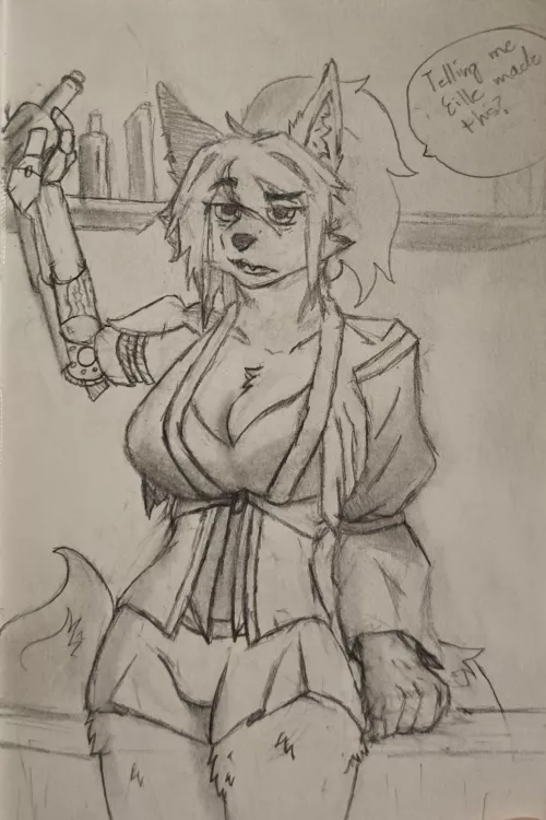 When a friend makes something. by WerewolfCaptain