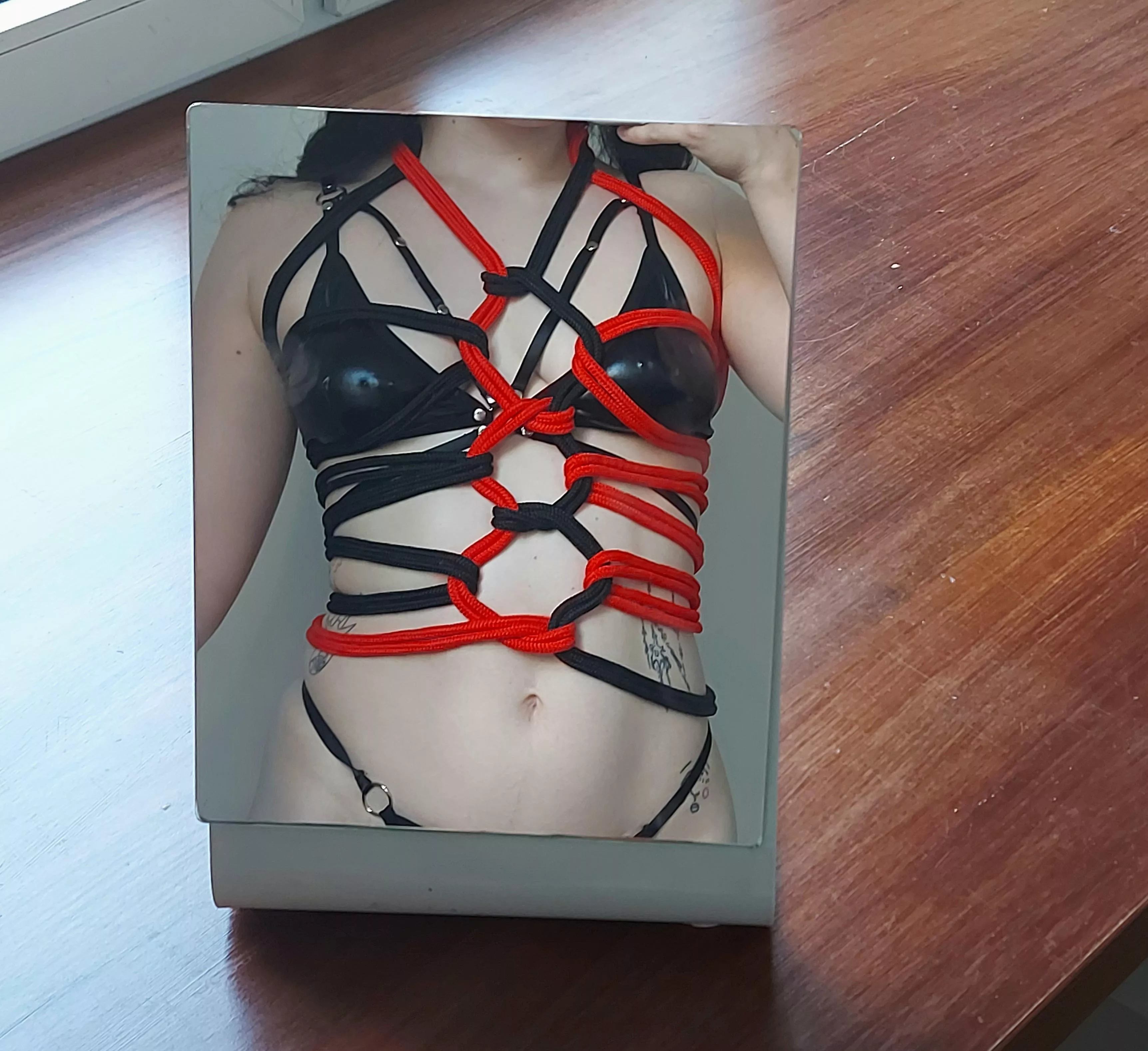 First time trying two colors  posted by devinebaby69