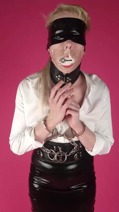 A shiny girl not going anywhere.  by yourboundwife