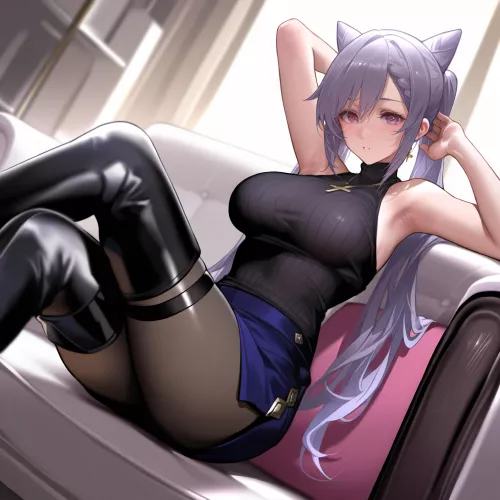 Keqing [Genshin Impact] by CheetahSperm18