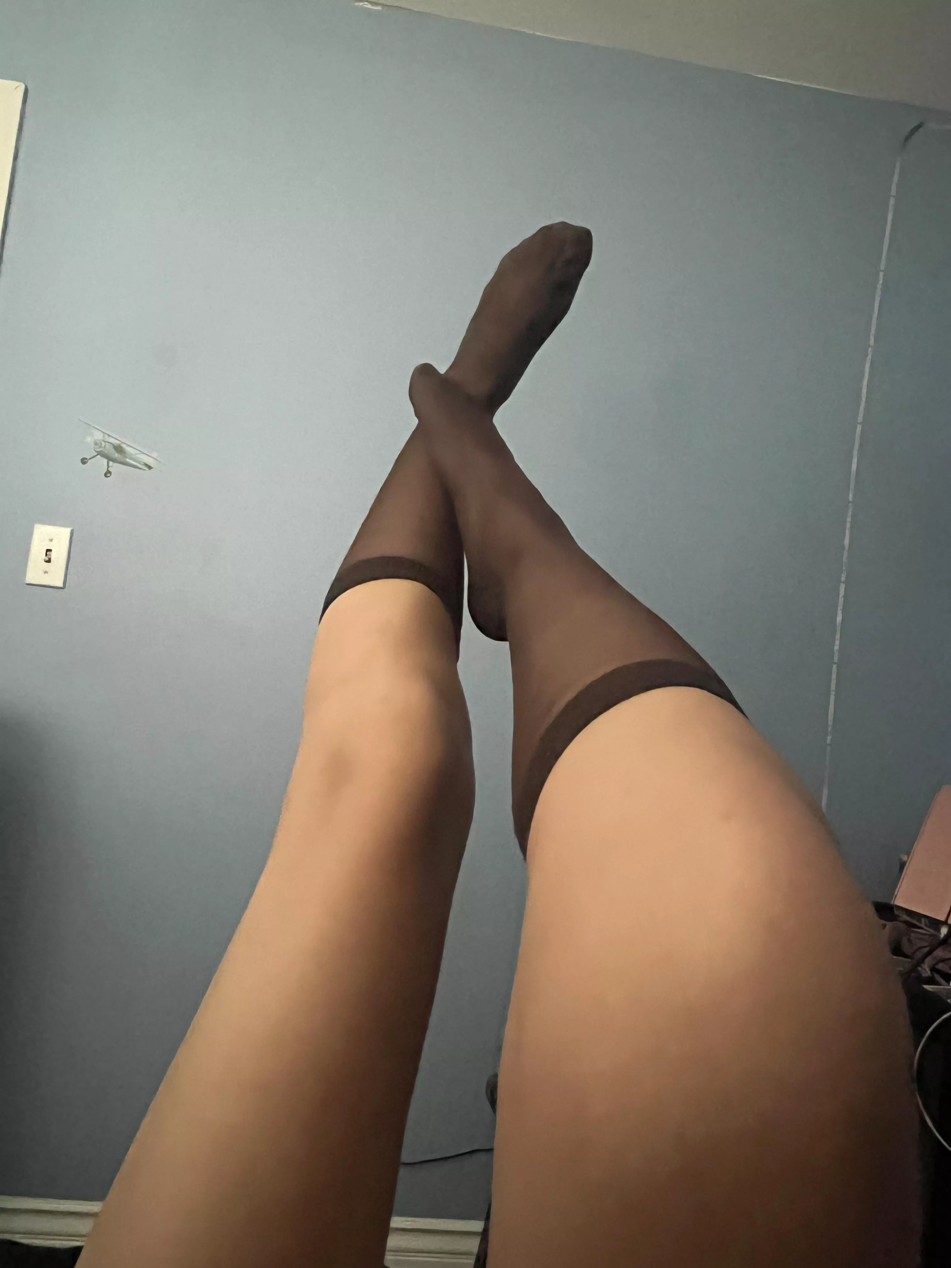 let me crush you in my favorite socks 🖤 posted by mistresstasha222