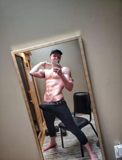 My bulge is begging to break free.  by gymbruhhhhh