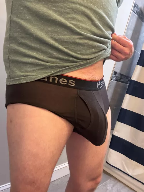 Really need to shower but I just love teasing my bulge (M35) by ClamChopzz
