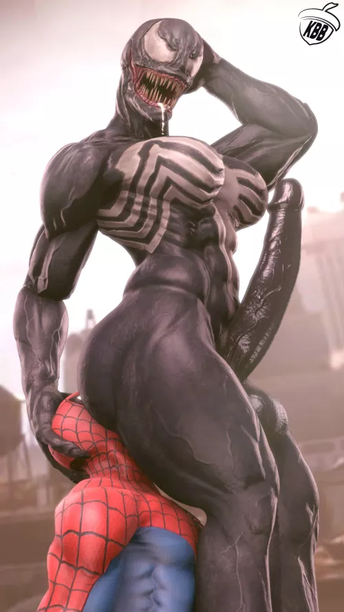 She-venom got tired of Spider-Man always sneaking peeks! (KBB) by SendEnginePics