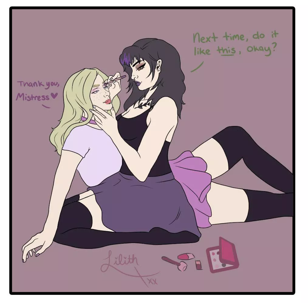 An online sub of mine commissioned a drawing of us 🥲❤️ Does this lowkey count as a face reveal?😂 posted by Lilithxxx_art