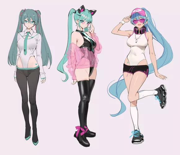 Hatsune Miku  by CheetahSperm18