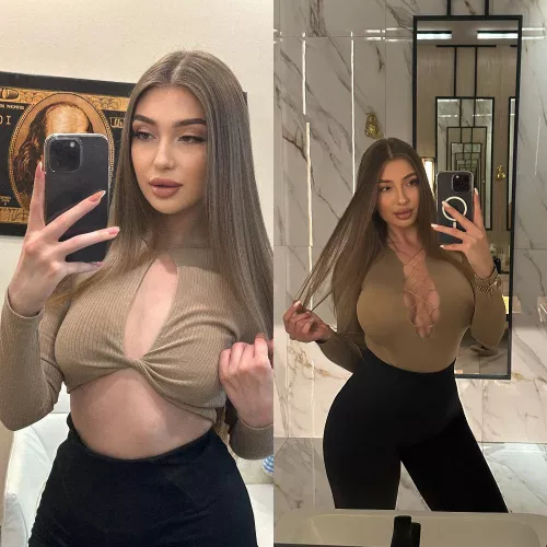 I think my 750 cc boobs suit me better than my natural boobs by dirtyblondebaby