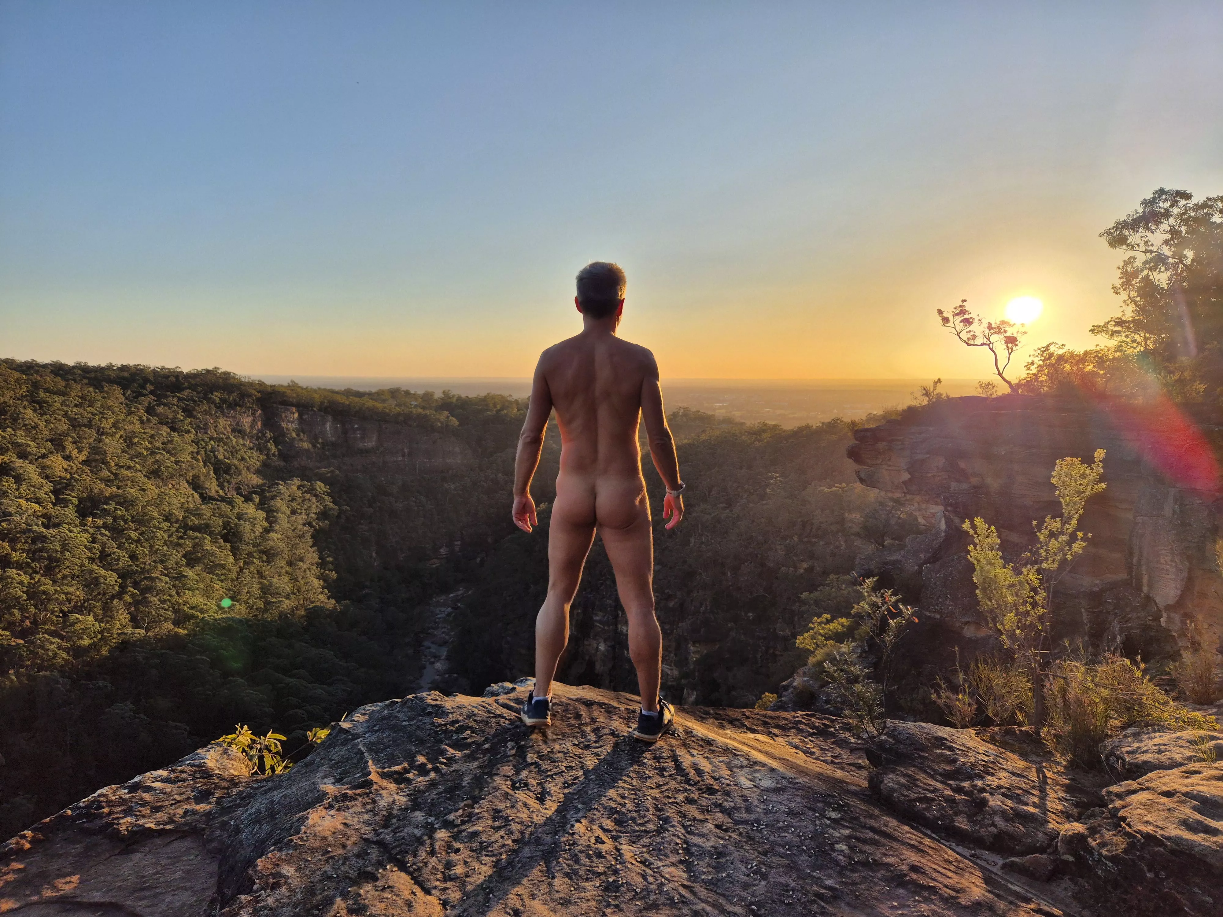 Morning light his the valley.  posted by publicnakedrun
