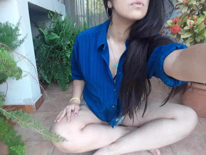 My hair when I did not yet have my green highlights by godsavelilith