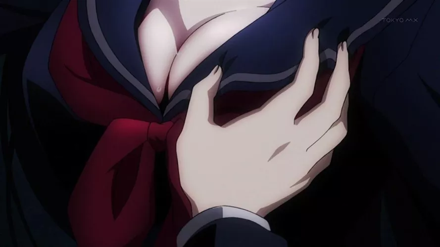 Accidental boob grab in the elevator [Tasogare Otome x Amnesia] by Haflock