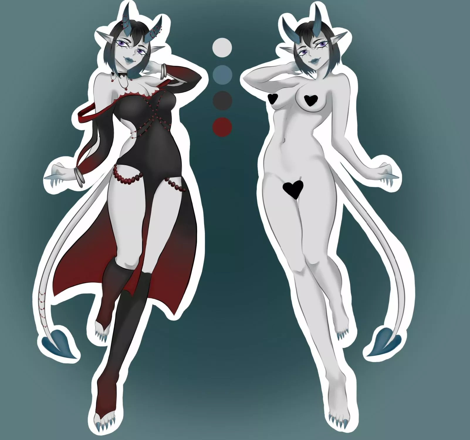 [ADOPT] Adoptable demon available! link below! posted by sharkyblus