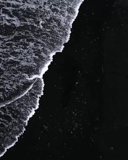 Black Sand Beach in Iceland.  by Worth-Weekend597