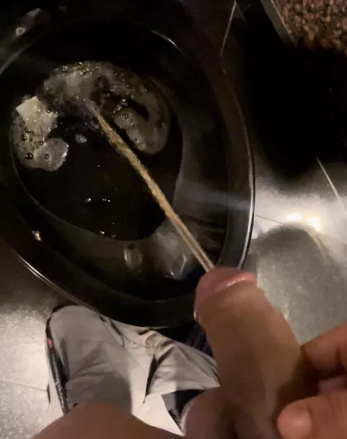 I love holding my pee till my lunch break by StrokedDick