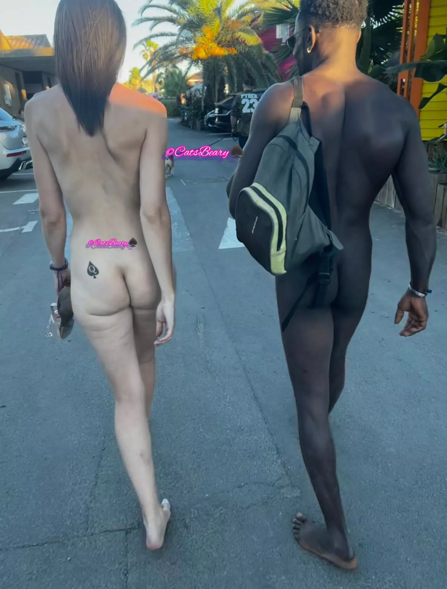 I proudly take a walk with my black lover while Cucky proudly follows us. We are absolutely public about our cuckolding lifestyle and want to spread the movement. No woman should settle for her husband's cock only, and men should accept that condition.  posted by CatsBeary