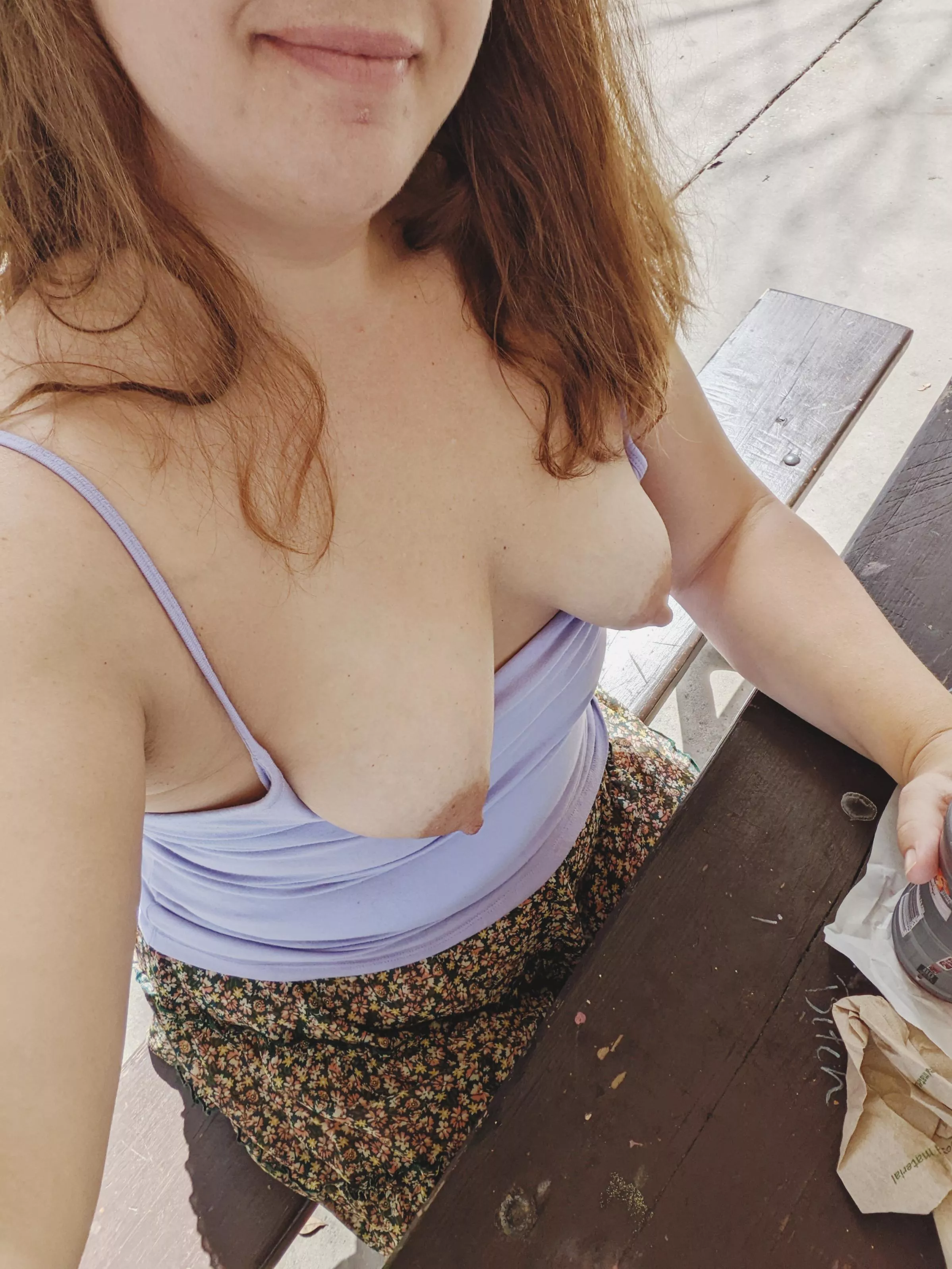 Lunch break at the park  posted by geekymomxxx