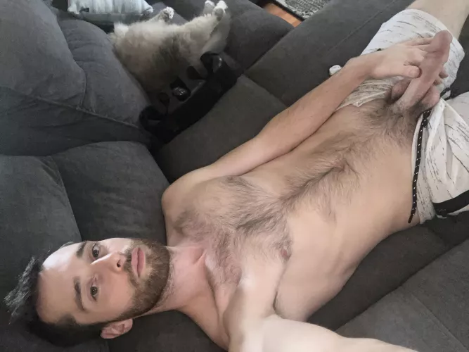 Watching One Piece wearing my favorite shorts by Amnesiaftw