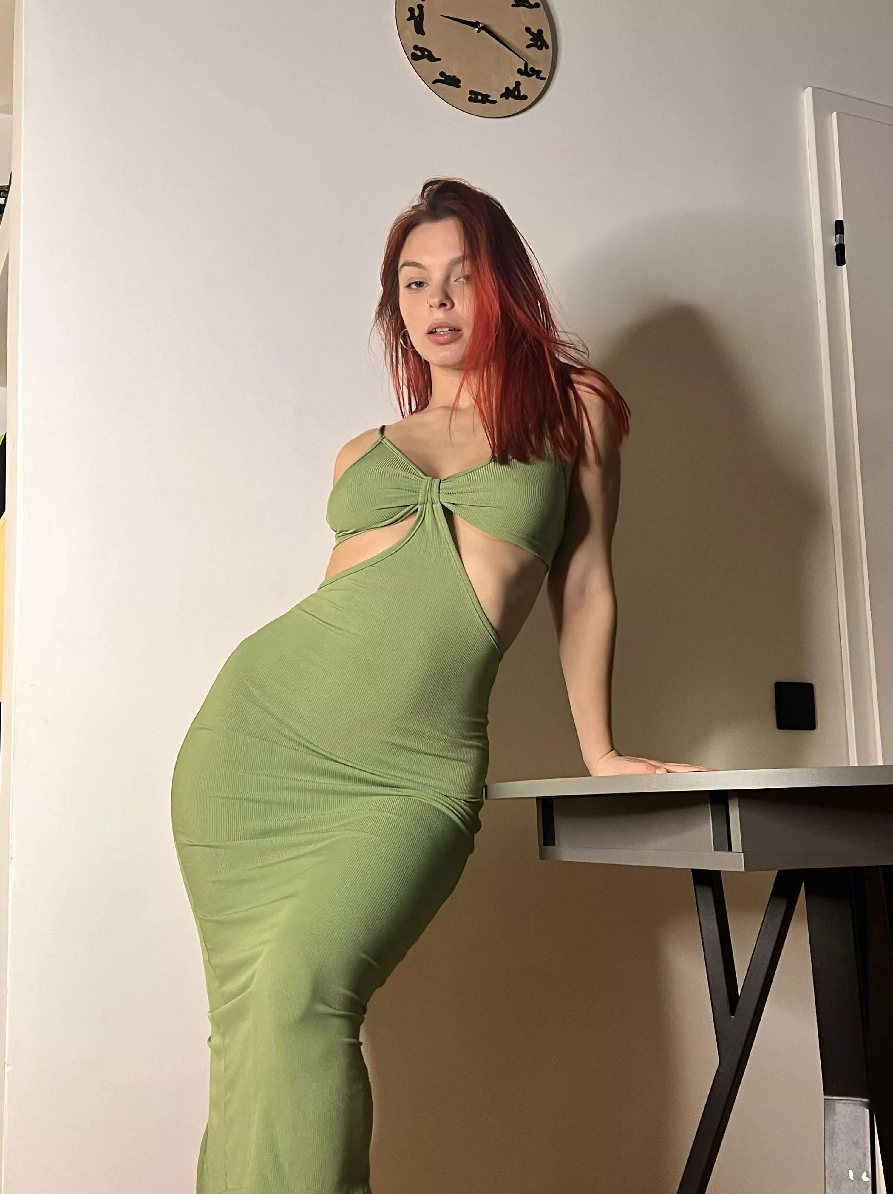 Do you like the way this tight dress looks on me? posted by petite_sakura