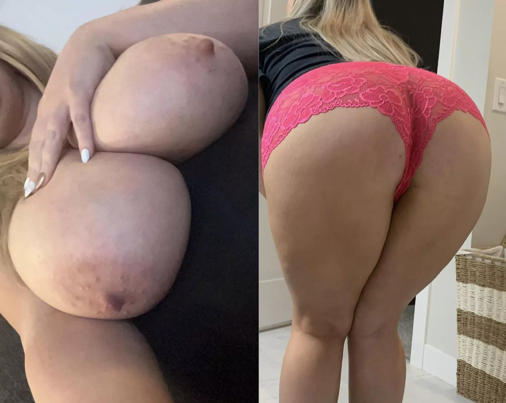 Here’s Both sides of my thickness posted by Bustyhousewifey