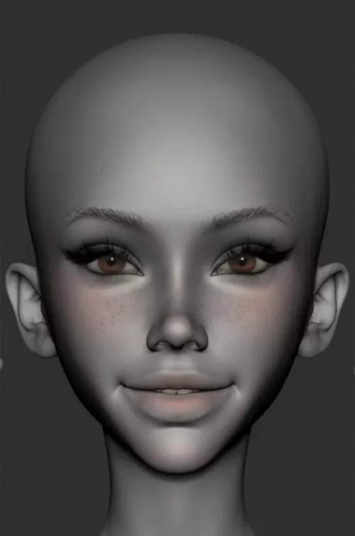 I finished my head design, I find her to my taste and you? by Acrobatic_Paper_1102