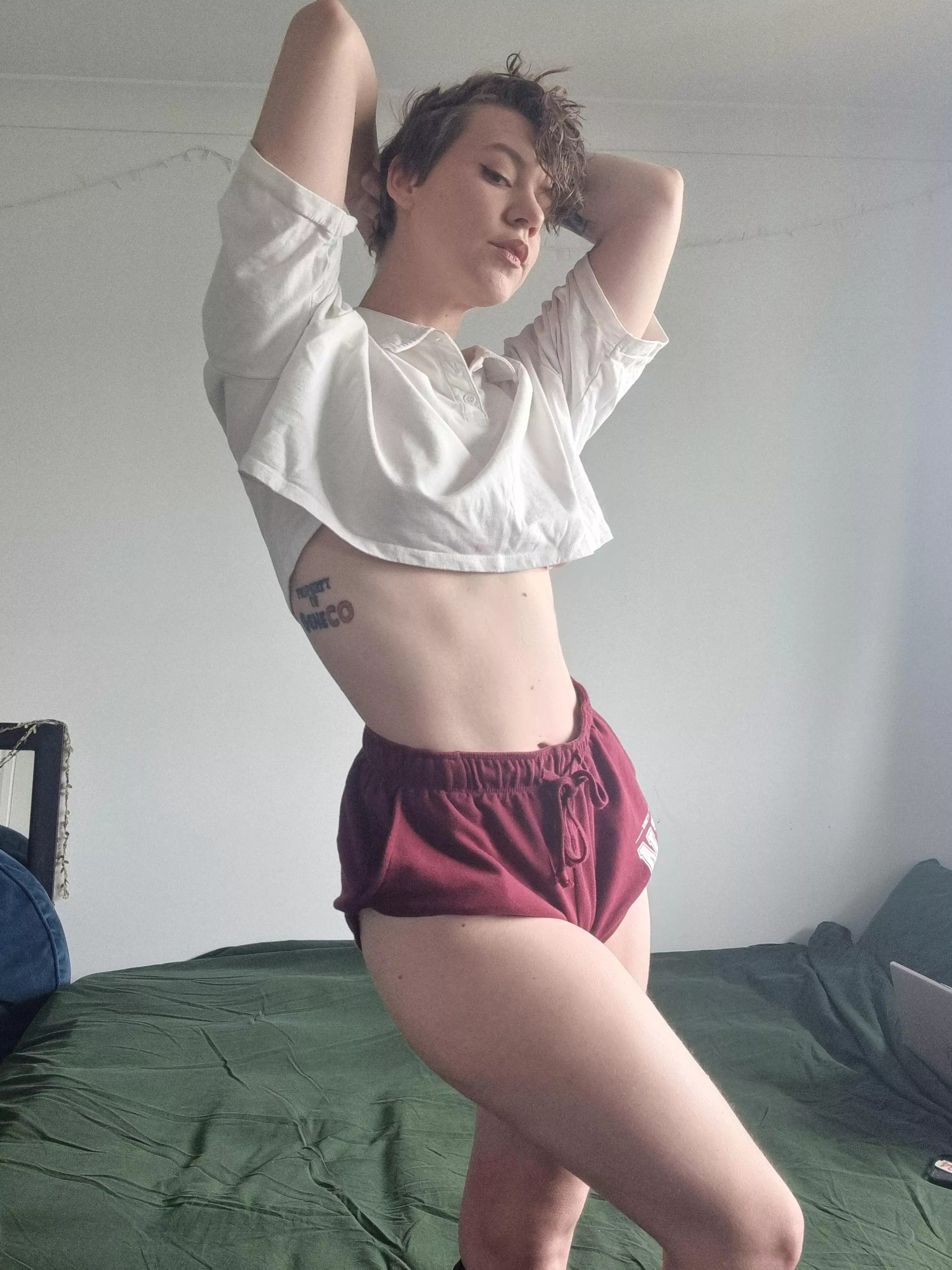 I gotta be careful when I play sports, I'm real close to flashing the other team posted by DonnaMaeTrichs